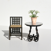 Victorian Mirror Garden Table